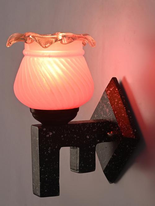 marvel design stylish black white wood wall lamp/ light of colorful glass shade -x82 - 18838021 - Very Small Image - 1