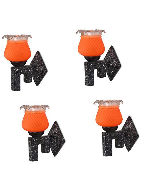marvel design stylish wood wall lamp/ light of colorful glass shade (set of four)-xa83 - 18838026 - Very Small Image - 1