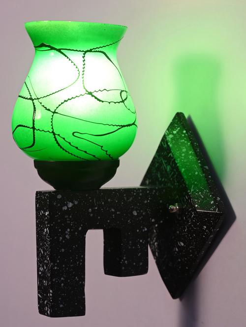 marvel design stylish wood wall lamp/ light of colorful glass shade (set of two)-x11 - 18838043 - Very Small Image - 1