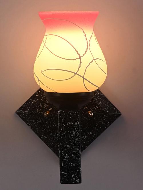 marvel design stylish wood wall lamp/ light of colorful glass shade (set of two)-x13 - 18838049 - Very Small Image - 1