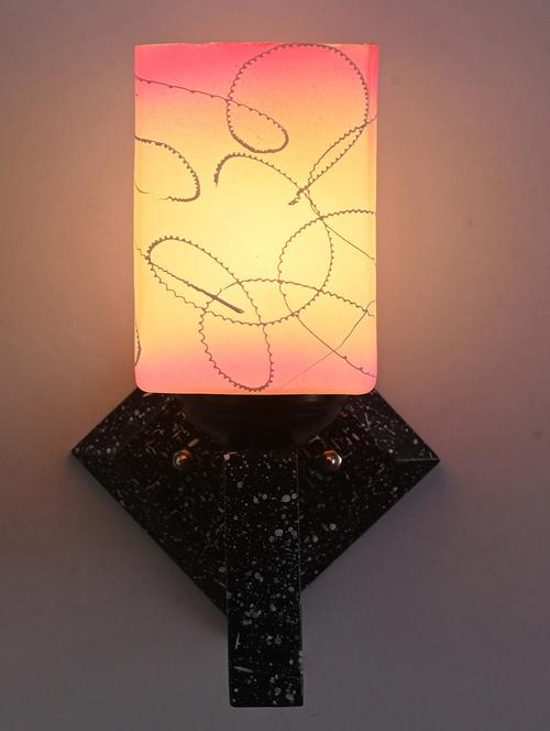 marvel design stylish black white wood wall lamp/ light of colorful glass shade -ta35 - 18838081 - Very Small Image - 1