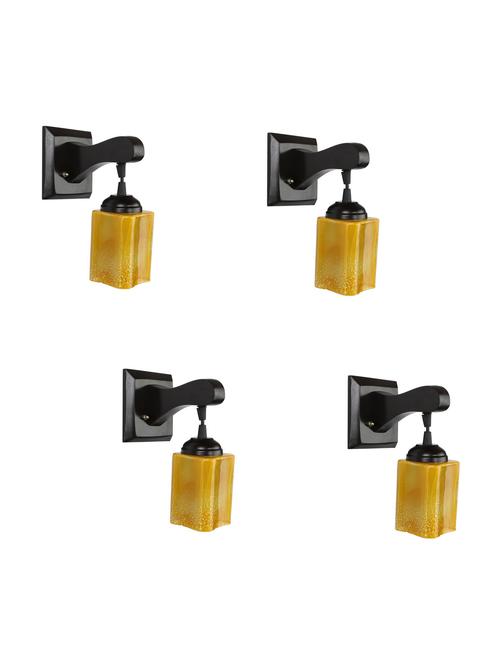 decorative pendent wall lamp/ light, glass & wood -a42, pack of 4 - 18838131 - Very Small Image - 1
