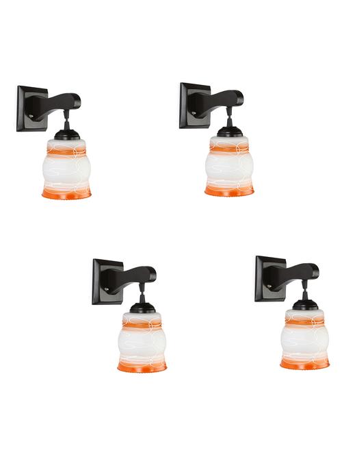decorative pendent wall lamp/ light, glass & wood -a48, pack of 4 - 18838137 - Very Small Image - 1