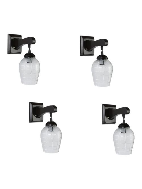 decorative pendent wall lamp/ light, glass & wood -a54, pack of 4 - 18838143 - Very Small Image - 1