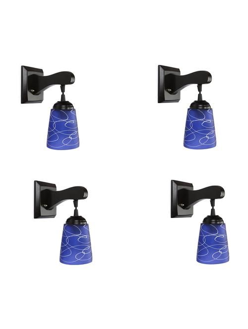 decorative pendent wall lamp/ light, glass & wood -a72, pack of 4 - 18838161 - Very Small Image - 1