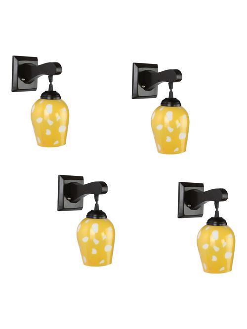decorative pendent wall lamp/ light, glass & wood -a78, pack of 4 - 18838167 - Very Small Image - 1