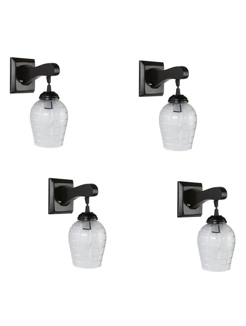 decorative pendent wall lamp/ light, glass & wood -a84, pack of 4 - 18838173 - Very Small Image - 1