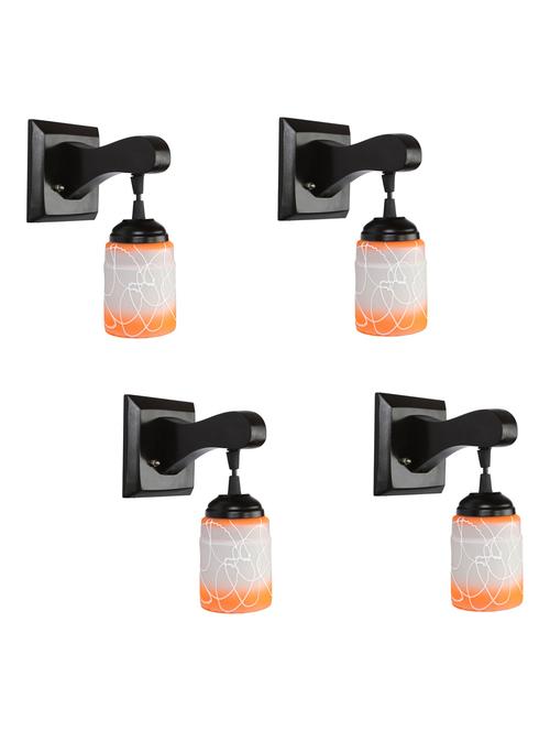 decorative pendent wall lamp/ light, glass & wood -a99, pack of 4 - 18838188 - Very Small Image - 1