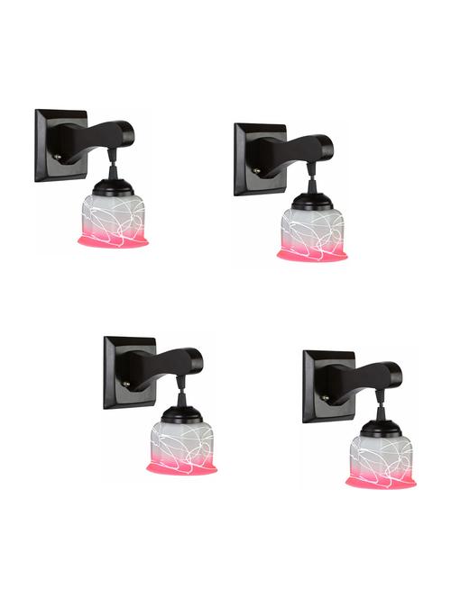 decorative pendent wall lamp/ light, glass & wood -a102, pack of 4 - 18838191 - Very Small Image - 1