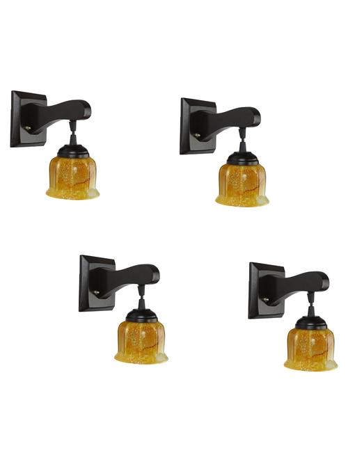 decorative pendent wall lamp/ light, glass & wood -a105, pack of 4 - 18838194 - Very Small Image - 1