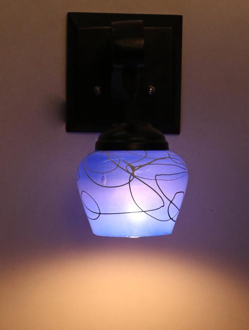 decorative pendent wall lamp/ light, glass & wood -a112 - 18838201 - Very Small Image - 1