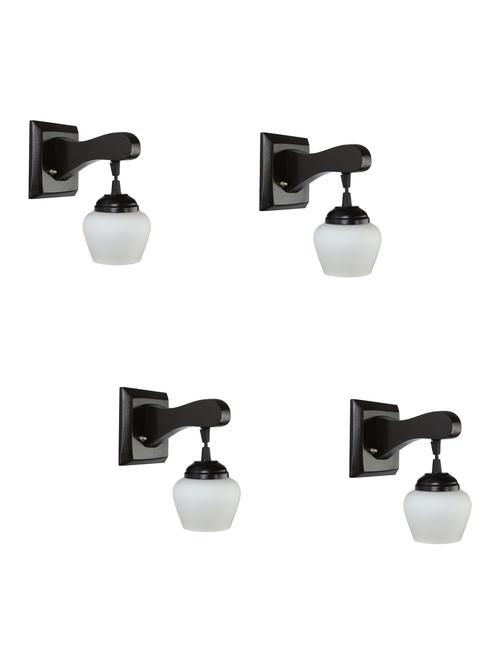 decorative pendent wall lamp/ light, glass & wood -a117, pack of 4 - 18838206 - Very Small Image - 1