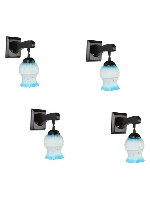 decorative pendent wall lamp/ light, glass & wood -a120, pack of 4 - 18838209 - Very Small Image - 1