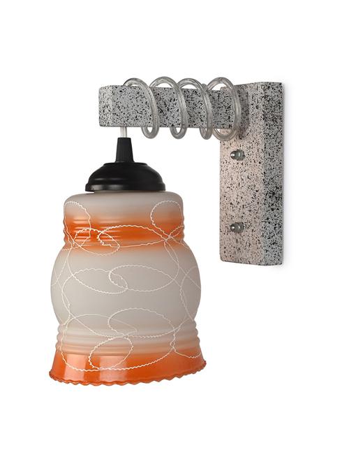 designer black white wood pendant wall light / night lamp of colorful glass shade -w32 - 18838219 - Very Small Image - 1