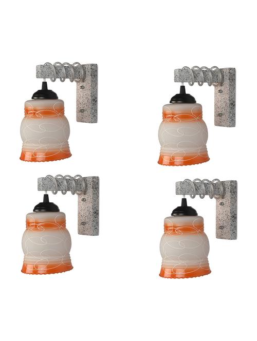 designer black white wood pendant wall light / night lamp of colorful glass shade (set of four)-wa32 - 18838221 - Very Small Image - 1