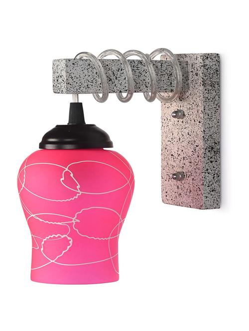 designer black white wood pendant wall light / night lamp of colorful glass shade -w37 - 18838234 - Very Small Image - 1