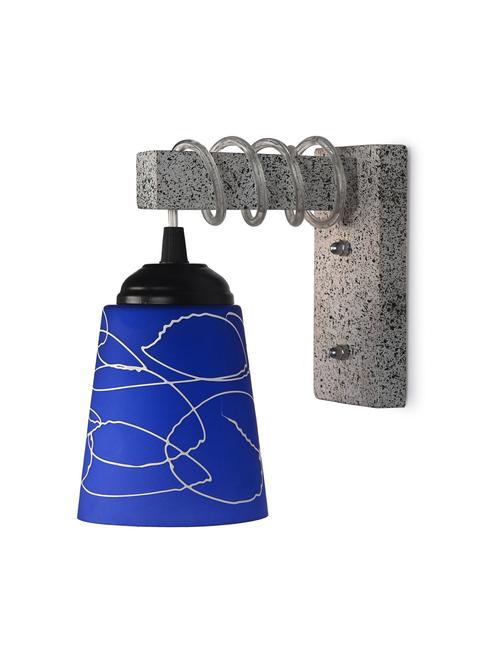 designer wood pendant wall light / night lamp of colorful glass shade (set of two)-w48 - 18838268 - Very Small Image - 1