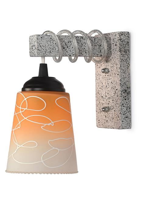 designer black white wood pendant wall light / night lamp of colorful glass shade -ty53 - 18838285 - Very Small Image - 1