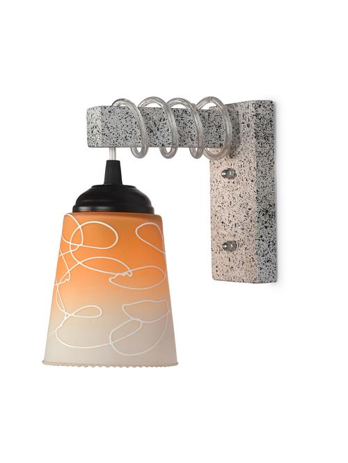 designer wood pendant wall light / night lamp of colorful glass shade (set of two)-w54 - 18838286 - Very Small Image - 1