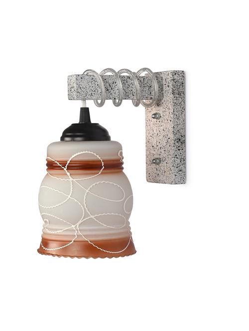 designer wood pendant wall light / night lamp of colorful glass shade (set of two)-w57 - 18838295 - Very Small Image - 1