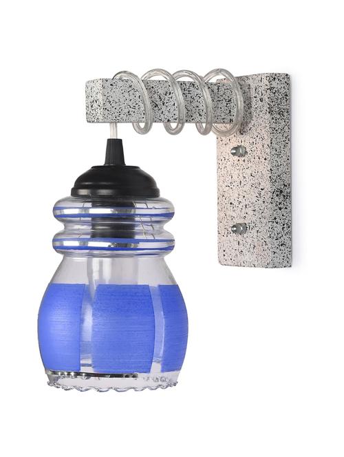 designer black white wood pendant wall light / night lamp of colorful glass shade -ty58 - 18838303 - Very Small Image - 1