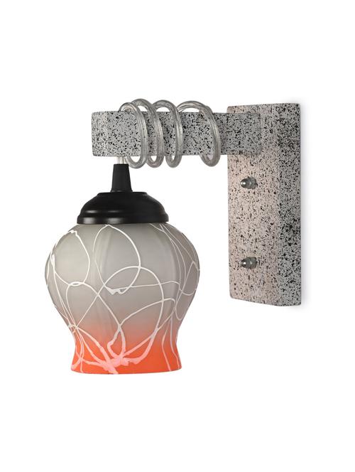 designer wood pendant wall light / night lamp of colorful glass shade (set of two)-w66 - 18838325 - Very Small Image - 1