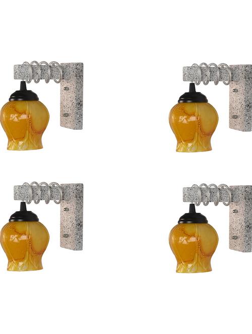 designer black white wood pendant wall light / night lamp of colorful glass shade (set of four)-wa67 - 18838329 - Very Small Image - 1