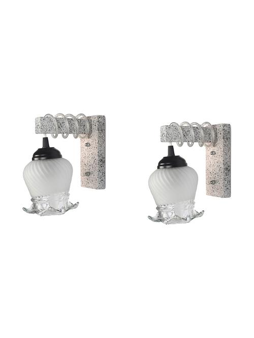 designer wood pendant wall light / night lamp of colorful glass shade (set of two)-w8 - 18838351 - Very Small Image - 1