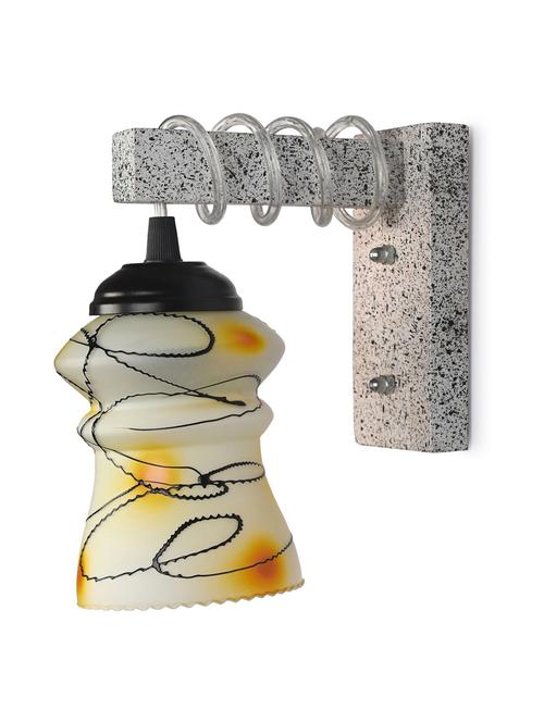 designer black white wood pendant wall light / night lamp of colorful glass shade -ty87 - 18838365 - Very Small Image - 1