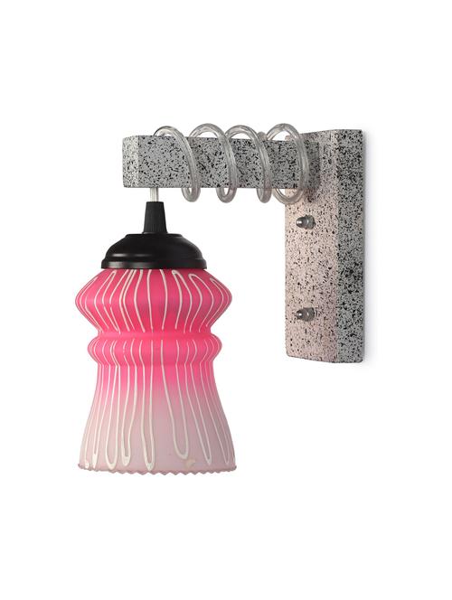 designer black white wood pendant wall light / night lamp of colorful glass shade -w14 - 18838368 - Very Small Image - 1