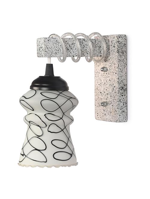 designer black white wood pendant wall light /night lamp of colorful glass shade -j38 - 18838377 - Very Small Image - 1