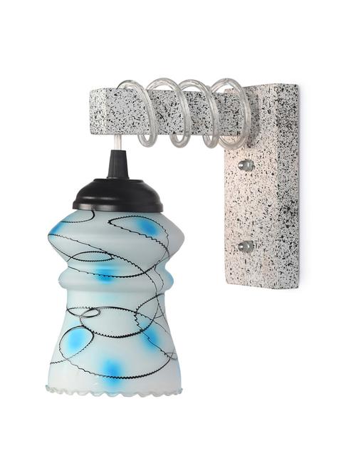 designer black white wood pendant wall light / night lamp of colorful glass shade -ty68 - 18838380 - Very Small Image - 1