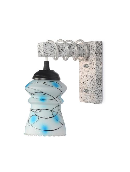 designer wood pendant wall light / night lamp of colorful glass shade (set of two)-w18 - 18838381 - Very Small Image - 1