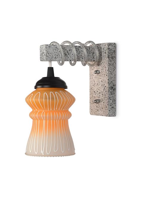 designer wood pendant wall light / night lamp of colorful glass shade -w20 - 18838386 - Very Small Image - 1