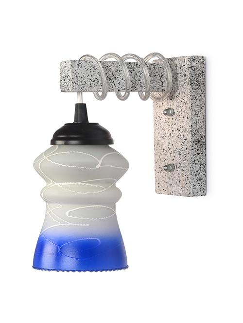designer black white wood pendant wall light / night lamp of colorful glass shade -ty79 - 18838389 - Very Small Image - 1