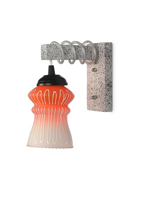 designer black white wood pendant wall light / night lamp of colorful glass shade -w22 - 18838392 - Very Small Image - 1