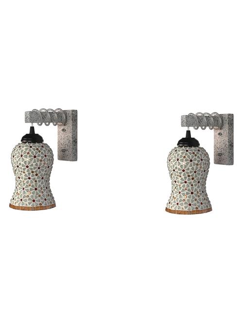 designer wood pendant wall light / night lamp of colorful glass shade (set of two)-w3 - 18838429 - Very Small Image - 1