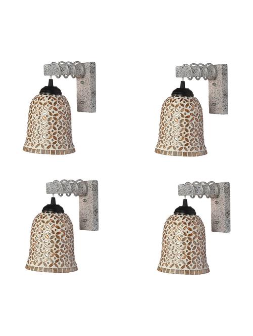 designer black white wood pendant wall light / night lamp of colorful glass shade (set of four)-wa4 - 18838433 - Very Small Image - 1