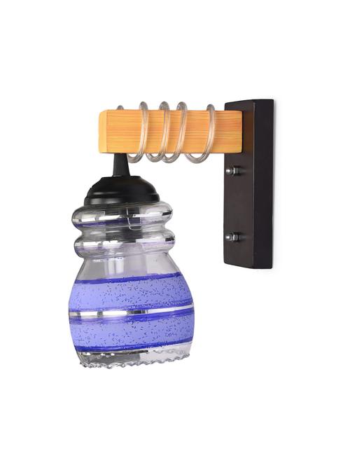modern design colorful wood wall lamp/ light with hand decorated glass shade -y36 - 18838452 - Very Small Image - 1