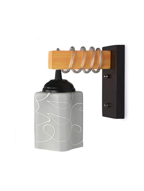 modern design colorful wood wall lamp/ light with hand decorated glass shade -y46 - 18838482 - Very Small Image - 1