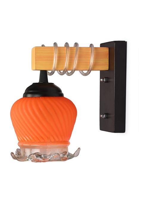 modern design colorful wood wall lamp/ light with hand decorated glass shade -y29 - 18838593 - Very Small Image - 1