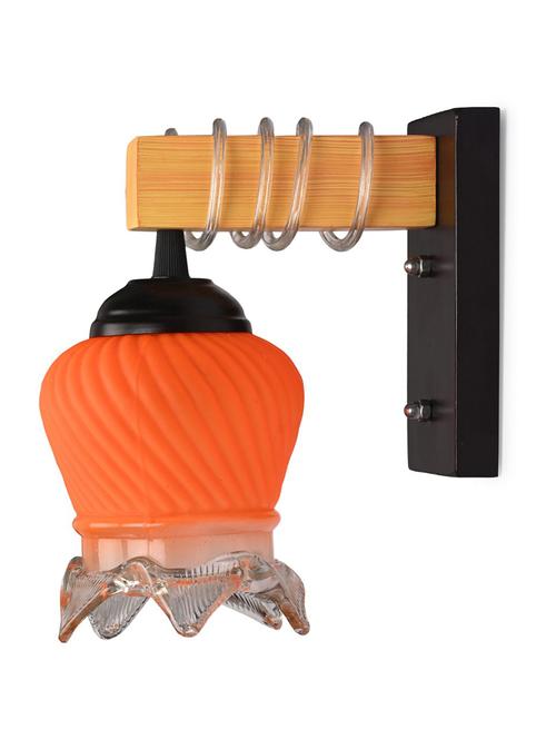 modern design colorful wood wall lamp/ light with hand decorated glass shade -y30 - 18838596 - Very Small Image - 1
