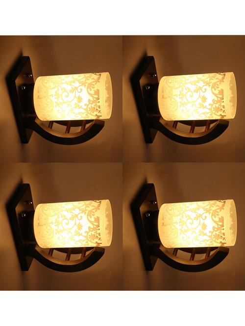 globe shape wall lamp/ night lamp, hand decorative with stylish wood fitting -e1, pack of 4 - 18838628 - Very Small Image - 1