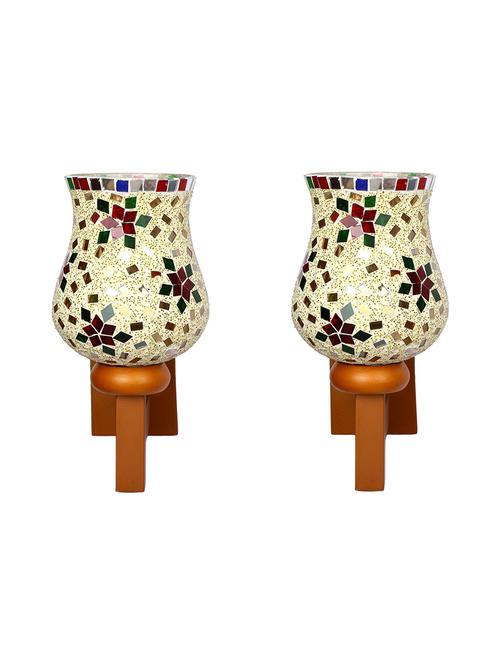 mosaic decorative led compitable sconce wall lamp light -q1, pack of 2 - 18838669 - Very Small Image - 1