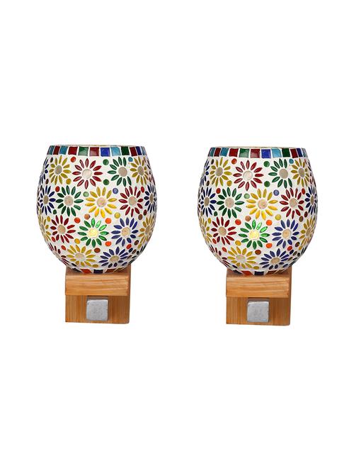mosaic decorative led compitable sconce wall lamp light -ai1, pack of 2 - 18838706 - Very Small Image - 1