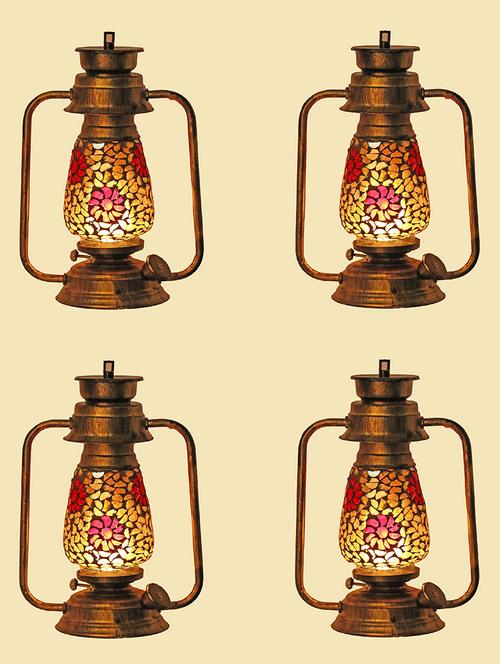 vintage wall lamp light of antique lantern design, pack of 4 - 18838889 - Very Small Image - 1
