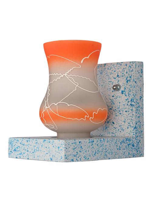 wall chair sconce wall light / night lamp of blue stylish designer wood fitting & colorful shade, led compatible - x64 - 18839024 - Very Small Image - 1