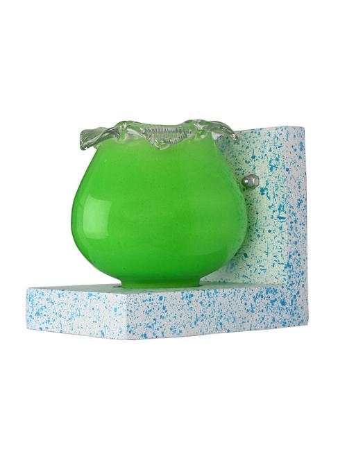 wall chair sconce wall light / night lamp of blue stylish designer wood fitting & colorful shade, led compatible - x70 - 18839042 - Very Small Image - 1