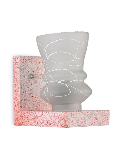 wall chair designer wall light / night lamp of romantic pink stylish wood & colorful glass shade, led compatible -w17 - 18839562 - Very Small Image - 1