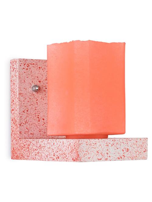 wall chair designer wall light / night lamp of romantic pink stylish wood & colorful glass shade, led compatible, set of 2-w27 - 18839588 - Very Small Image - 1